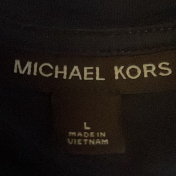 Michael Kors Mens Large navy scoop neck tee - Picture 5 of 8